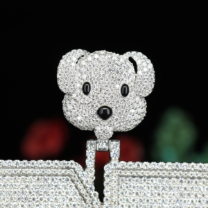 จี้เพชรโมอิสซาไนต์ทรงกลมเจียระไนแบบบริลเลียนต์ ตัวอักษรย่อสำหรับผู้ชายและผู้หญิง เงินแท้ 925 สำหรับเครื่องประดับฮิปฮอปแบบมีใบรับรอง - Product Image 2