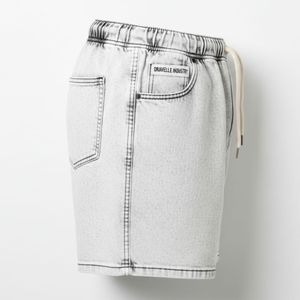 Pantalones Cortos Deportivos de Lona de Algodón Grueso para Hombre, Lavado Ácido, de Secado Rápido, Transpirables, con Cintura Elástica, Personalizables, Venta al por Mayor - Product Image 3