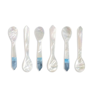 Cuillère de service élégante et luxueuse en nacre pour caviar, fruits de mer, repas raffinés, usage domestique, restaurant, hôtel, banquet, cuisine - Product Image 2