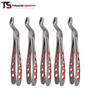 Juego de 6 Pinzas de Extracción Dental de Alta Calidad TSI, Herramientas Quirúrgicas Dentales Profesionales para Procedimientos de Extracción Controlados - Product Image 1