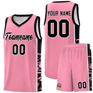 Ensemble de maillots de basket personnalisés vert et bleu, sublimés, col en V, respirants, en mesh, uniforme adulte unisexe, nom et numéro d'équipe 00, OEM ODM - Product Image 6