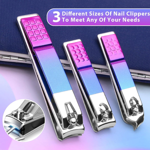Juego de Manicura y Pedicura Profesional de 12 Piezas con Pinzas y Estuche de Cuero, Acero Inoxidable, Precio al por Mayor - Product Image 6