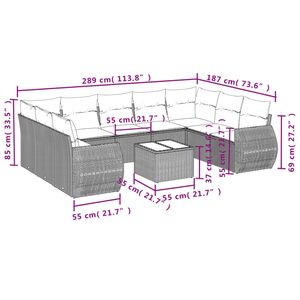 ชุดโซฟาสวนสีครีมขาวและดำ - Product Image 3