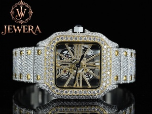 Mossinate Stainless Steel Silver Diamond <b>Watch</b> Timeless Elegant <b>Watch</b> with Sparkling Diamonds <b>for</b> Both Men and Women - Product Image 4