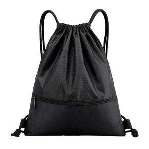 Custom Logo <b>Drawstring</b> Bag Polyester Gym <b>Backpack</b> Sports Bag OEM Manufacturer Supplier - Product Image 2