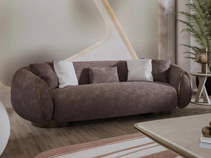 Modern Luxury Eco-Friendly Solid Teak Wood <b>Sofa</b> Set Curved 7 Seater Boucl Coffee <b>Side</b> <b>Table</b> Contemporary Villa Living Room - Product Image 6