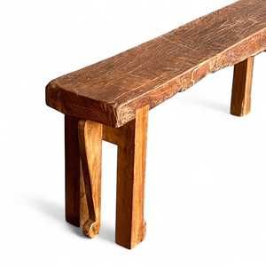 Bancos de Madera Estilo Vintage de la India, Banco de Madera Resistente para el Hogar, Decoración Vintage Combinable - MOQ 1 Contenedor Únicamente - Product Image 2