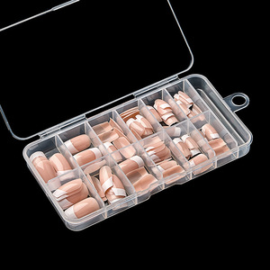 Faux ongles à presser faits main, formes carrée, amande, ballerine, French, style européen et américain, vente en gros, 120 pièces - Product Image 4