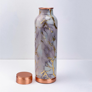 Botellas de Agua de Cobre 100% Puras y Hechas a Mano con Adhesivo Esmaltado, Fabricante de Botellas de Cobre Mate a Prueba de Fugas para Almacenamiento de Agua - Product Image 3