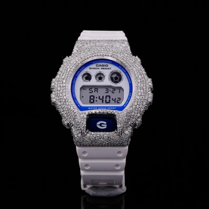 Fully Iced Out G Sh0 Watch Custom MIYOTA Quartz Bust <b>Down</b> Style with VVS Moissanite Diamond Hip Hop Luxury Premium Timepiece - Product Image 3