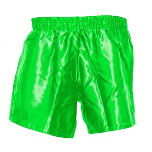 Shorts de boxe noirs pour hommes, 100% polyester extensible, coupe classique, vêtements de sport personnalisables, taille adulte - Product Image 4
