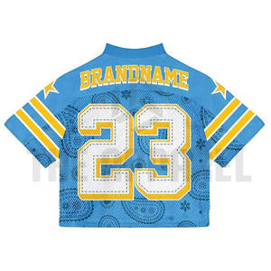 เสื้อยืดฮิปฮอปผ้าเจอร์ซีย์ตาข่ายโอเวอร์ไซส์แบบกำหนดเองระบายอากาศได้ดีเสื้อยืดสตรีทแวร์พรีเมียมออกแบบได้ตามต้องการ - Product Image 6