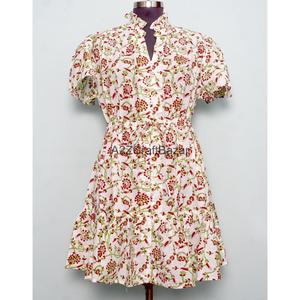 Vestido de Verano para Mujer, 100% Algodón Puro, Cómodo, Manga Corta, Largo Medio, Informal, Ligero - Product Image 2