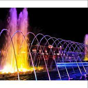 Fuente de Agua Musical para Exteriores Horticlub con Espectáculo de Luces LED, Sistema de Fuente Multimedia Grande de Acero Inoxidable para Jardín Moderno - Product Image 6