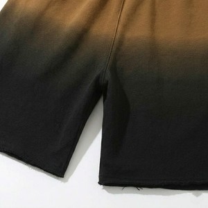 กางเกงขาสั้นผู้ชายสีน้ำตาลอมดำพรีเมียมพร้อมเชือกผูกเอว กางเกงลำลองสไตล์สตรีทแวร์สำหรับฤดูร้อน - Product Image 3