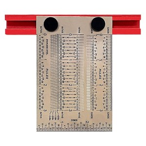 Règle en T de précision en acier inoxydable 304 avec trous de marquage micro-précis (76 mm) pour charpentiers, architectes et ingénieurs - Product Image 1