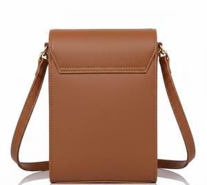 Sac à bandoulière mini pour téléphone en cuir PU pour femme avec pendentif cerf – Sac à main vertical tendance - Product Image 3