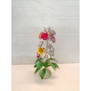 Metal Floral Taper Candle Holder Vintage <b>Leaf</b> Berry Iron Candlestick Wedding Centerpiece Antique Christmas Table Home Decor - Product Image 6