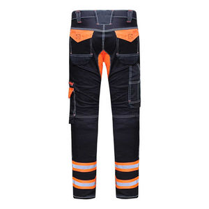 Pantalones de Trabajo para Hombre, Corte Ajustado, Alta Visibilidad, Reflectantes, Certificación CE, 100% Algodón, Multibolsillos, Pantalones de Seguridad para Exteriores - Product Image 1