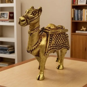 <b>Green</b> <b>Black</b> Horse Statue Decorative Sculpture Tabletop Figurine Home Decor Showpiece Handmade High Quality Horse Statue - Product Image 4