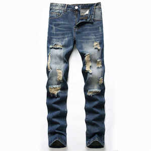 Pantalones Vaqueros de Talla Grande para Hombre, Ropa de Trabajo, Jeans de Alta Calidad, Moda Masculina, Jeans Casuales Rectos, Pantalones Personalizados para Hombre, OEM - Product Image 3