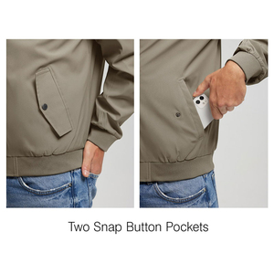 Professional Hot Supplier <b>Men's</b> Bomber <b>Jacket</b> Classic <b>Jacket</b> Stand Collar Nylon / Polyester Winter Knitted Bomber <b>Jackets</b> - Product Image 3