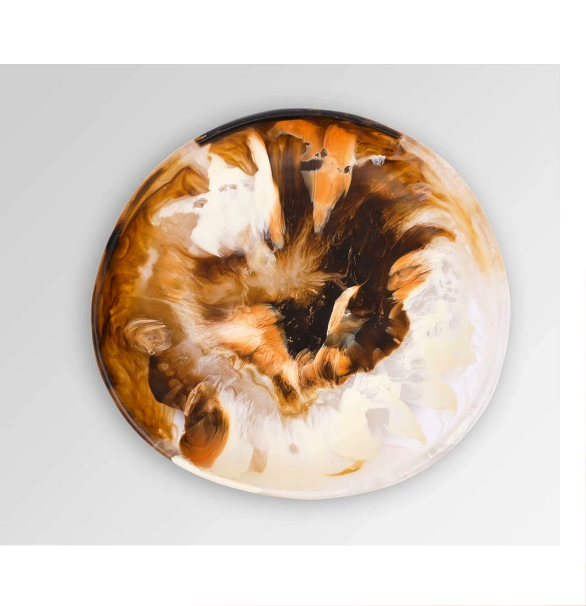 Blanc et caramel