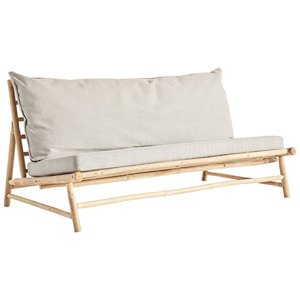 GOLcompany Traditional <b>Foldable</b> Bamboo Sofa <b>Chair</b>-Natural/Honey/White Colors for Living Room Apartment Dining Room Furniture - Product Image 6