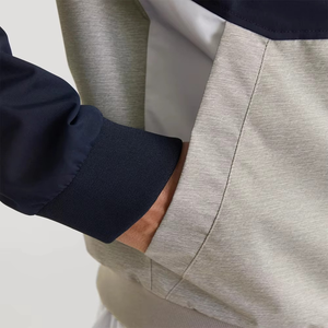 Unisex Hooded Color Blocking Windbreaker <b>Jacket</b> Lightweight Thin Windproof Casual <b>Pullover</b> Front Summer Wear - Product Image 4