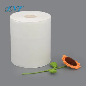 Biodegradable Eco-Friendly Disposable 3 Ply Wood Pulp <b>Kitchen</b> <b>Paper</b> Towel Roll High Absorbent Restaurant Use - Product Image 5