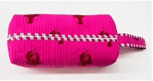 New Personalized Logo Eco-Friendly Cotton Quilted Hairtool Storage <b>Bag</b> <b>Large</b> Capacity Zipper Portable <b>Makeup</b> Organizer Hair - Product Image 2