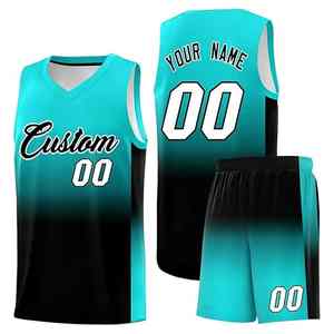 Nouveau maillot de basket-ball pour hommes, short imprimé avec nom et numéro pour adultes, uniforme de basket-ball respirant 100% Polyester - Product Image 1