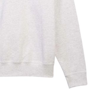 เสื้อสเวตเชิ้ตผู้ชายแบบซิป ¼ ตัว สีเทาเฮเธอร์ ผ้าฟลีซพรีเมียม แขนยาว สวมใส่สบาย อุ่นสบาย สไตล์สตรีทแวร์ - Product Image 5