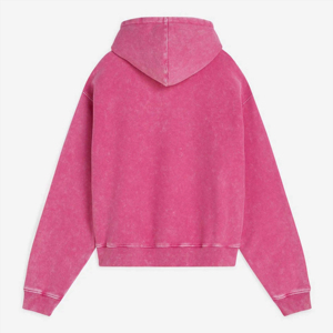 Sudadera con Capucha Extra Grande Rosa Unisex de Felpa Francesa con Bolsillo, Ropa Casual de Otoño - Product Image 2