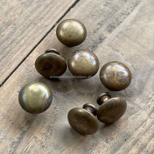 Antique Gold <b>Brass</b> Knobs Vintage Cabinet <b>Drawer</b> <b>Pull</b> Handles Classic Furniture Hardware Accessories Elegant Decorative Touch - Product Image 1