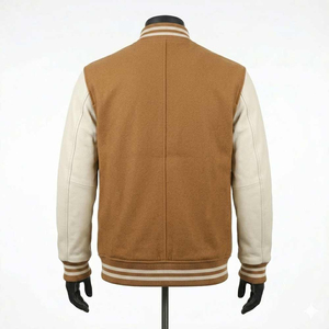 Custom Varsity <b>Jacket</b> Men Women Letterman <b>Jackets</b> Bulk Wholesale OEM Wool <b>Leather</b> Varsity <b>Jacket</b> Custom Embroidery Logo <b>Jackets</b> - Product Image 5