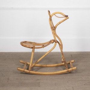 Caballito de Juguete de Ratán Natural para Niños, para Interiores y Exteriores, Caballito Mecedor para Bebés, Animales para Montar - Product Image 6