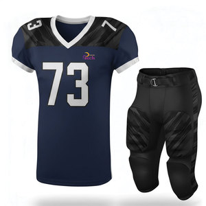 Uniforme de football américain coupe athlétique, matière extensible légère, conçue pour une mobilité, une vitesse et un confort optimaux pour les joueurs. - Product Image 1