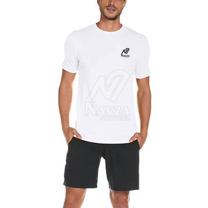 เสื้อยืดสมาร์ทฟิตสำหรับผู้ชาย แขนสั้น เสื้อยืดสมาร์ทฟิตคอกลมสำหรับผู้ชาย - Product Image 4