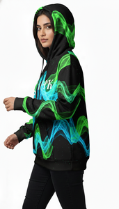 เสื้อฮู้ดดี้โอเวอร์ไซส์แฟชั่นพรีเมียมสำหรับทุกเพศ พร้อมการพิมพ์ลายแบบซับลิเมชั่นคุณภาพสูง สำหรับสวมใส่ลำลองในเมือง - Product Image 5