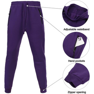 Conjunto deportivo para hombre, con capucha, ligero, de tela transpirable con mezcla de algodón, pantalones con cintura elástica, ropa informal para gimnasio, en oferta. - Product Image 4