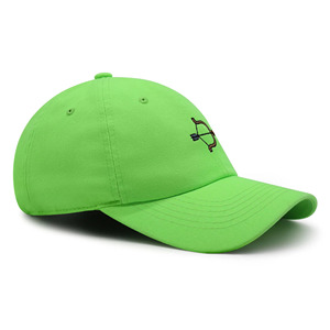 Gorra de Béisbol Verde de 6 Paneles con Logotipo Bordado de Arco y Flecha, Unisex, Casual, de Algodón, Ajustada, para Adultos, para Actividades al Aire Libre - Product Image 6