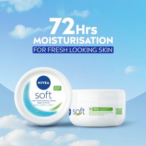 Crème hydratante <span class=keywords><strong>NIVEA</strong></span> <span class=keywords><strong>Soft</strong></span>, hydratant quotidien léger et non collant avec une hydratation de 72 heures, vitamine E et huile de jojoba |   50 ml - Product Image 3