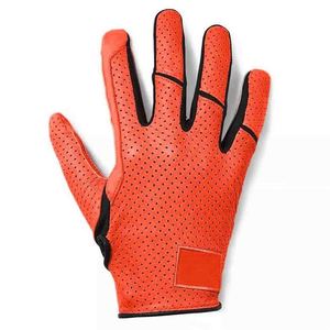 Nuevos Guantes de Fútbol Americano con Diseño Adhesivo Estampado, Logotipo Personalizable, Duraderos, Transpirables y Ligeros - Product Image 2