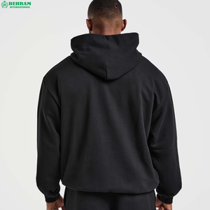Sweat à capuche unisexe en molleton 100% coton, couleur unie, coupe classique avec cordon, 500 g/m², personnalisable avec logo, meilleur prix pour homme - Product Image 3