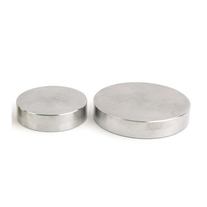 Round Steel Metal Bench Block No Holes Matched Hardened Steel Flat Precision Ground Milling Jewelry Making for Shaping Metal - Product Image 3