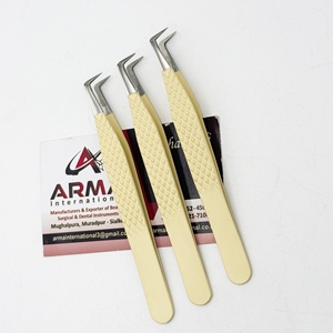 Pince à cils à pointe en fibre de 90 degrés, testée à la main, durable, avec logo personnalisé, pour extensions de cils, pointe fine - Product Image 4