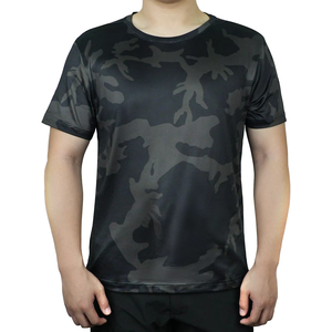 Custom Full Hunting Shirt Sublimation Print Forest Camo Short Sleeve Cotton Polyester Tee Unisex Adult Hunting Shirt - Product Image 5
