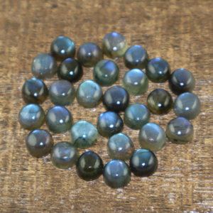 Pierre précieuse naturelle labradorite, forme ronde, cabochon, toutes tailles, pierre en vrac pour la fabrication de bijoux, fournisseur en gros, fabricant en vrac - Product Image 2