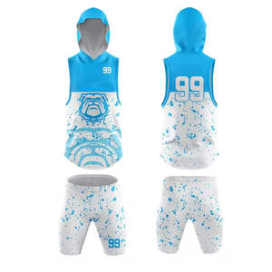 Nouvelle conception à faible MOQ, ensemble de sport respirant imprimé, anti-humidité, protection UV, pour football 7v7 en extérieur, grandes tailles - Product Image 1